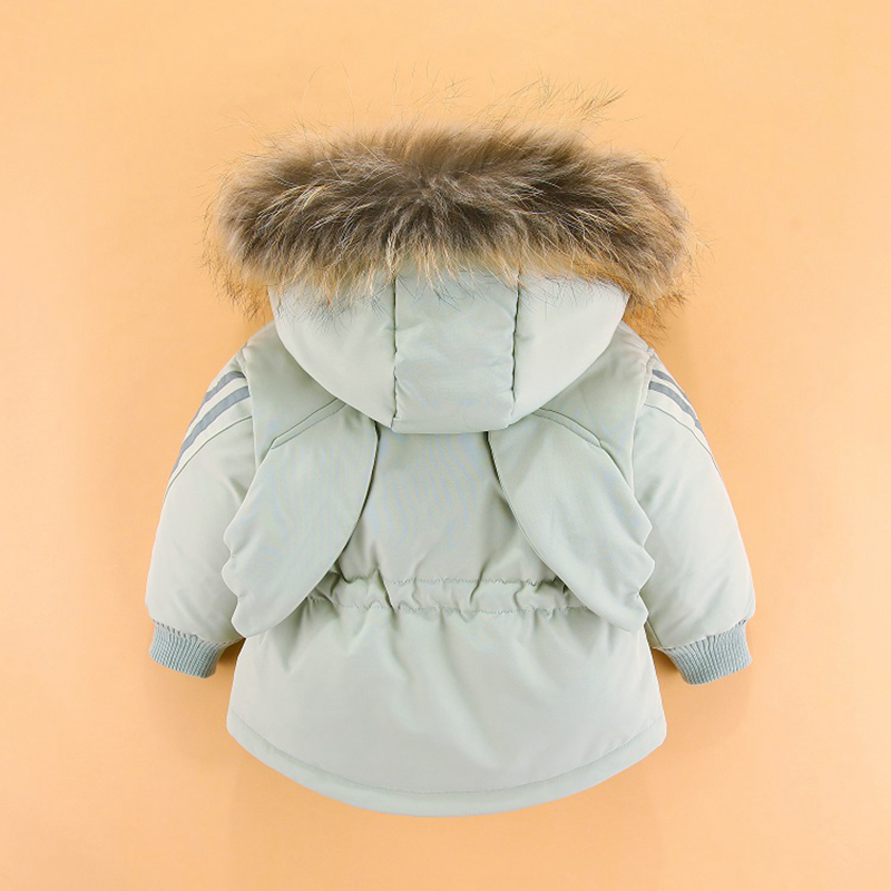 Down Coat Enfants Vêtements d'hiver Set -30 Degré Veste Combinaison Bébé Garçon Parka Réel Fourrure Fille Toddler Épais Chaud Ensemble Snowsuit 221012