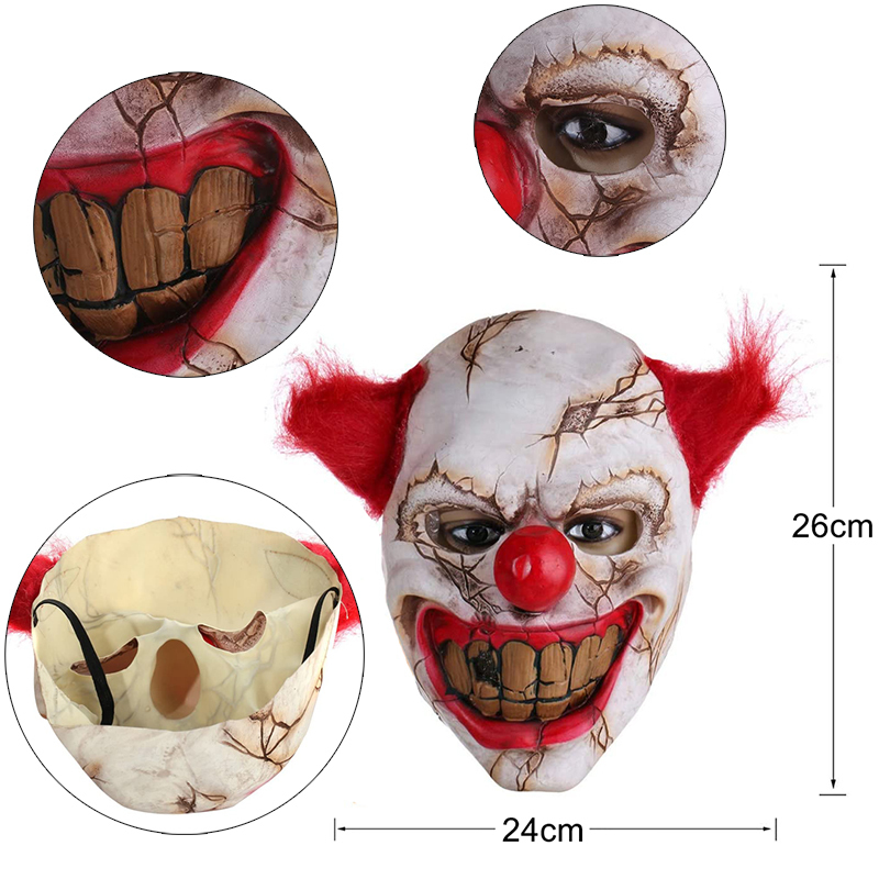 Party Masken Est Halloween Cosplay Horror beängstigende Dämonzungen Zunge Clown Flamme Zombie 2210128795703