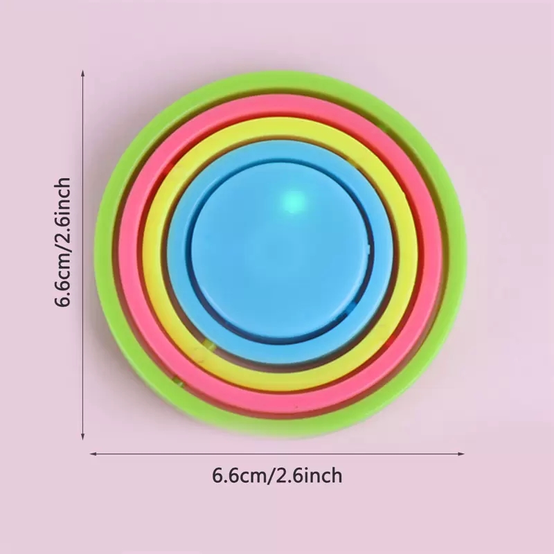 Zappeln Spielzeug Anti-Stress Zappeln Fingertip Gyro Magic Ring Kinder Finger Spinner Ringe Erwachsene Dekompression Spielzeug ZM1012