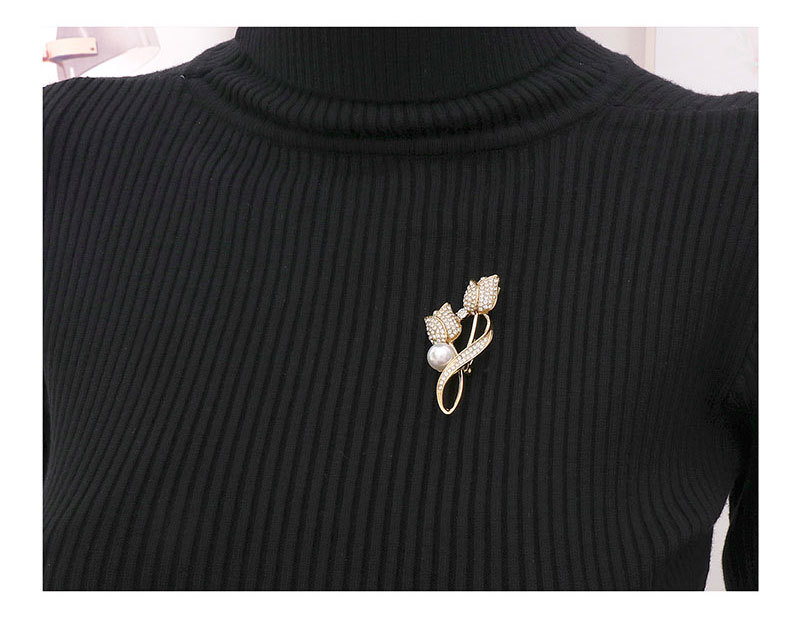 Spilla da abito di alta qualità Maglione da donna Corpetto Spilla Spille di perle alla moda Spille Fibbia Accessori gioielli