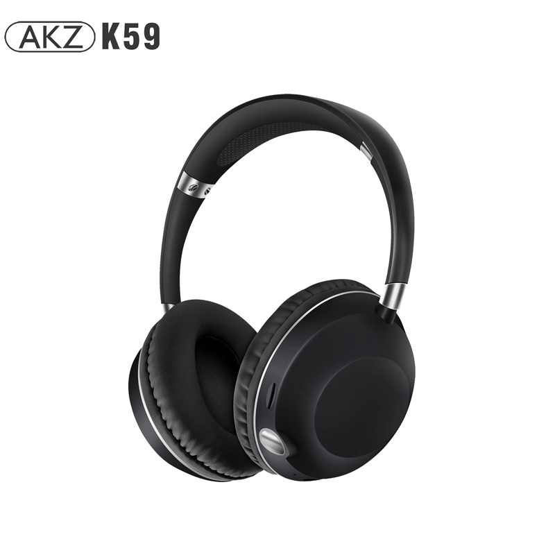 AKZ-K59 Sport Bluetooth hörlurar headset hifi ljud auto parning vattentät utomhussport hörlurar med LED-ljus FM-mottagare TF-port