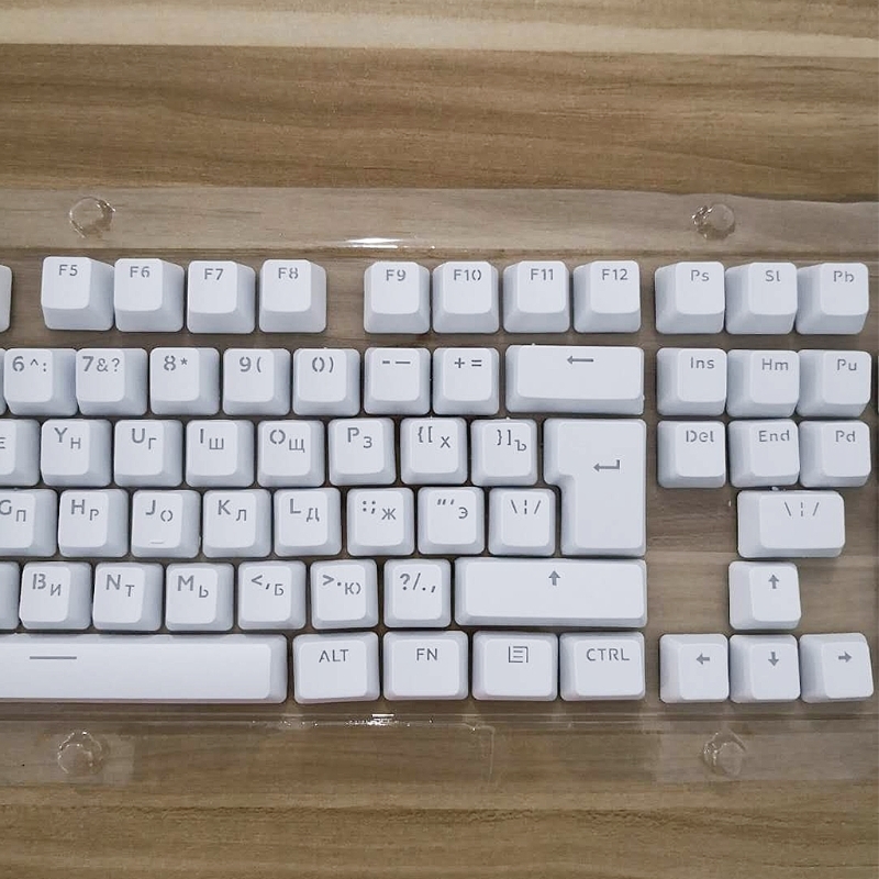 Teclados 104 keycaps russian translúcidos Backlight Keycaps para o teclado do teclado Cherry MX 221012