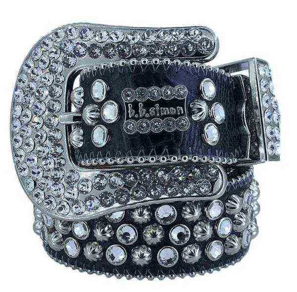 Cintura 2022 designer bb cinghie Simon per uomo donna donna lucida cintura di diamante bianca cintura uomo no10 huiya06