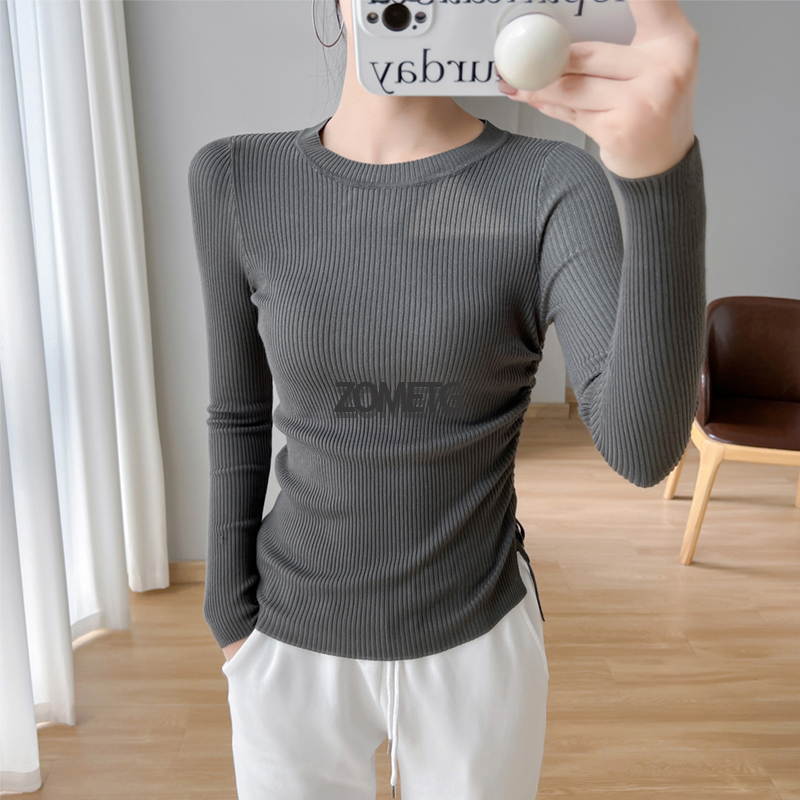 Женский свитер Zometg, вязаная одежда для женщин, топы, футболки, осенняя мода с длинными рукавами