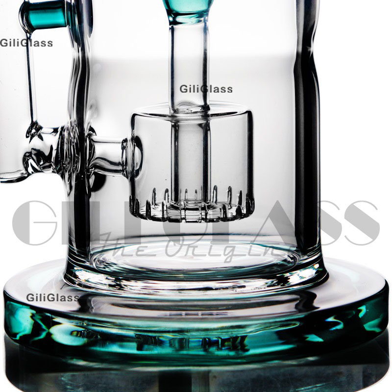 12,3 Zoll Wasserpfeifen Wachs Tornado Bongs Dab Rig berauschende Wasserpfeife Quarz Banger Bohrinseln Glaspfeifen buntes Rauchzubehör