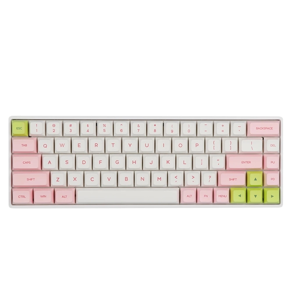 Klavyeler Epomaker GK68XS 68 Tuş takas RGB Bluetooth 51 Kablosuz Kablolu Mekanik Klavye Boyalı PBT Keycaps 221012