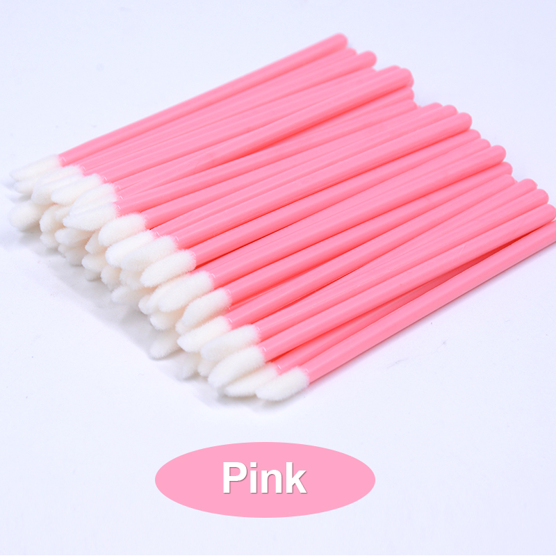 50stDiposable Lip Brush Makeup Mascara Wands Lipstick Micro Brushes Applicators Cleaner