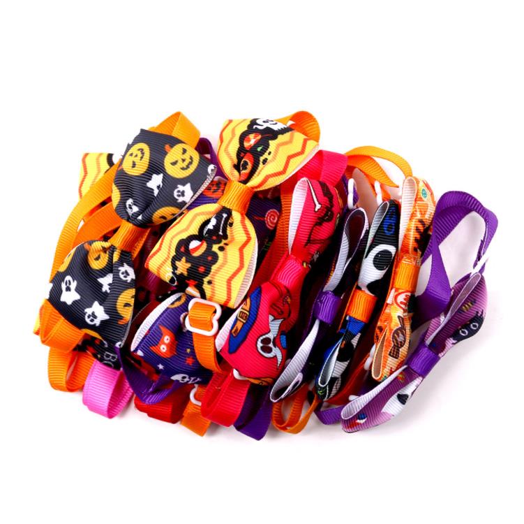 Hondenkleding levert nieuwe Halloween Pet Leveringen BOWS Tie honden Cat Bow Decorations SN4720