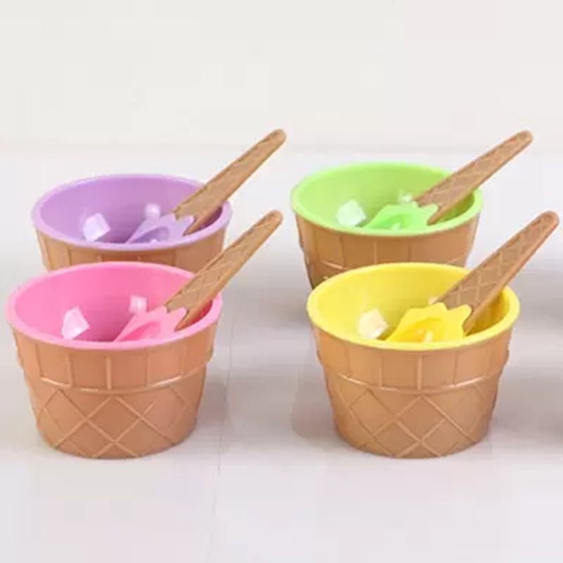 Strumenti gelato bambini Ciotole gelato Coppe coppie Ciotole Regali Contenitore dessert con cucchiaio Fornitura regalo bambini