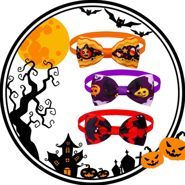 Hondenkleding levert nieuwe Halloween Pet Leveringen BOWS Tie honden Cat Bow Decorations SN4720