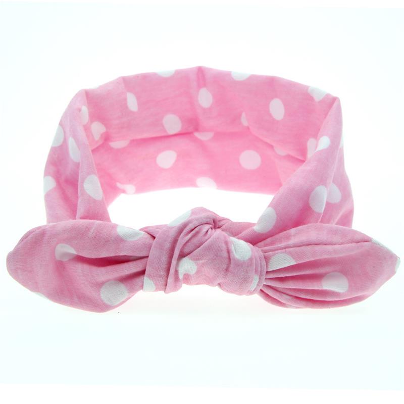 Baby Girls Dot Cotturban Twist Horn Stirnbandkopf Wrap Twisted Knot Weiches Haarband Stirnbänder Kopfbuch Haarzubehör