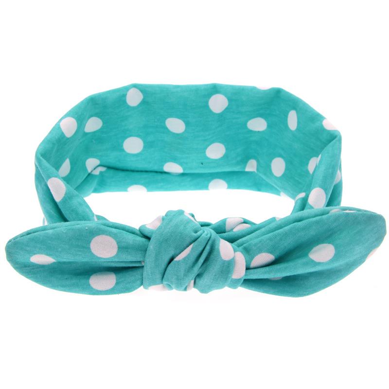 Baby Girls Dot Cotturban Twist Horn Stirnbandkopf Wrap Twisted Knot Weiches Haarband Stirnbänder Kopfbuch Haarzubehör