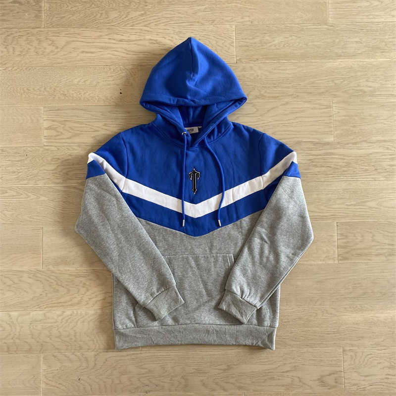 Heren Hoodies Sweatshirts Trapstar Pakken Hoodies Jogging broek V-Stripe Hoodsed Tracksuit Men Street Fashion Women Sweatshirts 100% Top Quality Boidered 1012H22