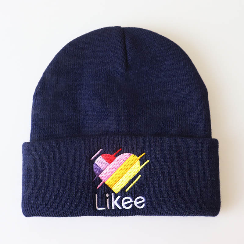 Beanies LIKEE And LOVE Warm Knitted Hat 100% Cotton Winter Ski Beanie Knit Skullies & Unisex Fashion Outdoor Casual Hats