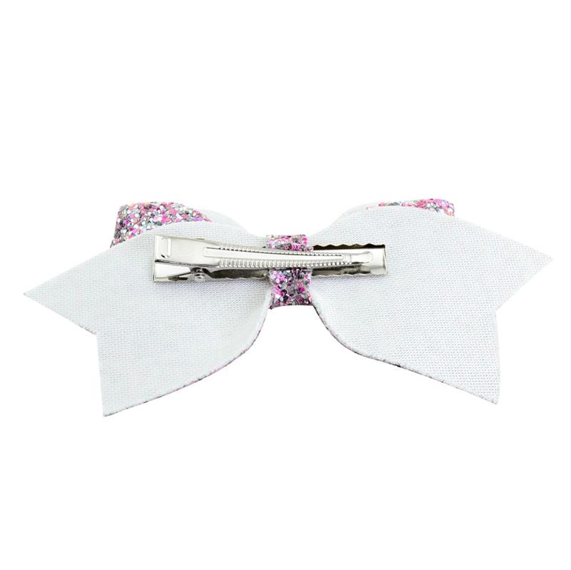 Children Fashion Hairpin 5 inch Swallowtail Bow Baby Headdress Sequin Girls Jewelry Hair Accessories Headwear Decoration