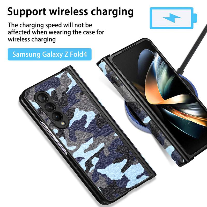 Z fold4 камуфляж кожаные кошельки для Samsung z fold 4 3ft4 Galaxy Fold3 ZFOD3 Армейский военный держатель камума