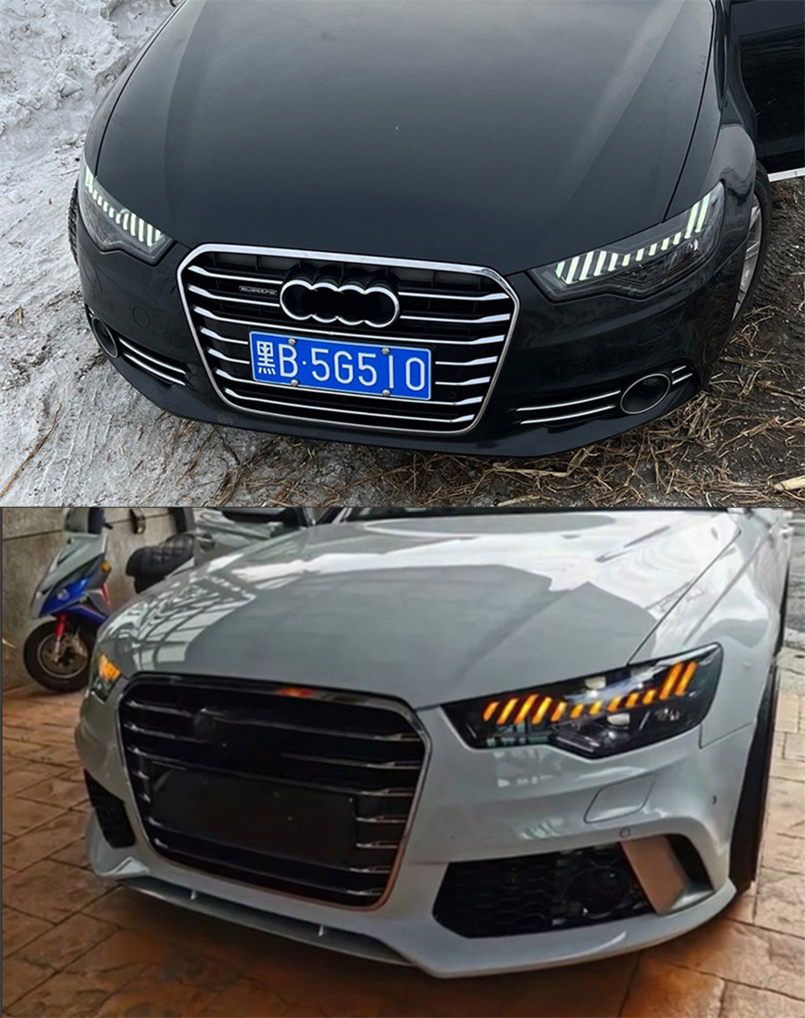 Auto Lichter Für Audi A6 C7 20 12-20 15 LED Auto Scheinwerfer Montage Upgrade A7 Design Dynamische lampe Werkzeug Zubehör Kit