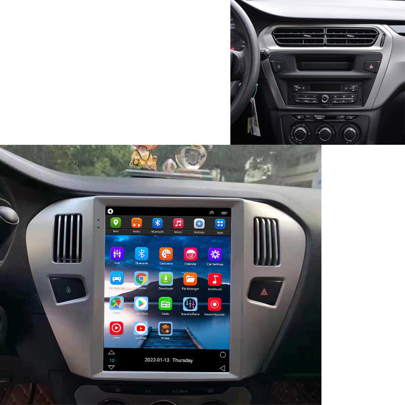 Android Car dvd Radio Stereo Lettore Tesla Stile Verticale Dello Schermo Peugeot 301/Citroen Elysee Multimedia Unità di Testa di Navigazione GPS