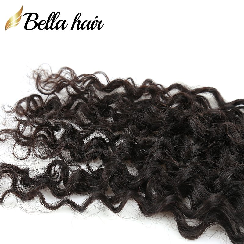 Nastro nelle estensioni dei capelli umani Onda riccia Nero naturale 50g Colla trama di pelle senza soluzione di continuità in posticci setosi 20 pezzi/pacco con nastri biadesivi donna SALDI