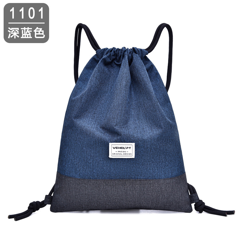 DHLRucksack Frauen Oxford Zwei Patchwork Große Kapazität Wasserdichte Sport Kordelzug Tasche Mix Farbe