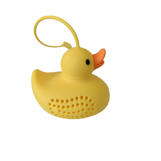 Duck Shape Tea gereedschap Siliconen thee -zeefkeuken Accessoires Losse blad diffuser schattige cartoon voedselkwaliteit herbruikbaar