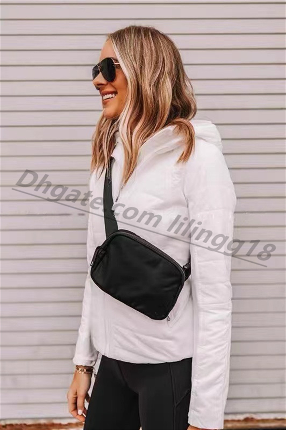 Üst Lüks Kemer Çantaları Lulu Fanny Pack Tasarımcı Serseri Sandık Yoga Çanta Bumbag Naylon Kadınlar Omuz Çapraz Gövde Bel Çantası Sling Moda Cüzdan Çantası