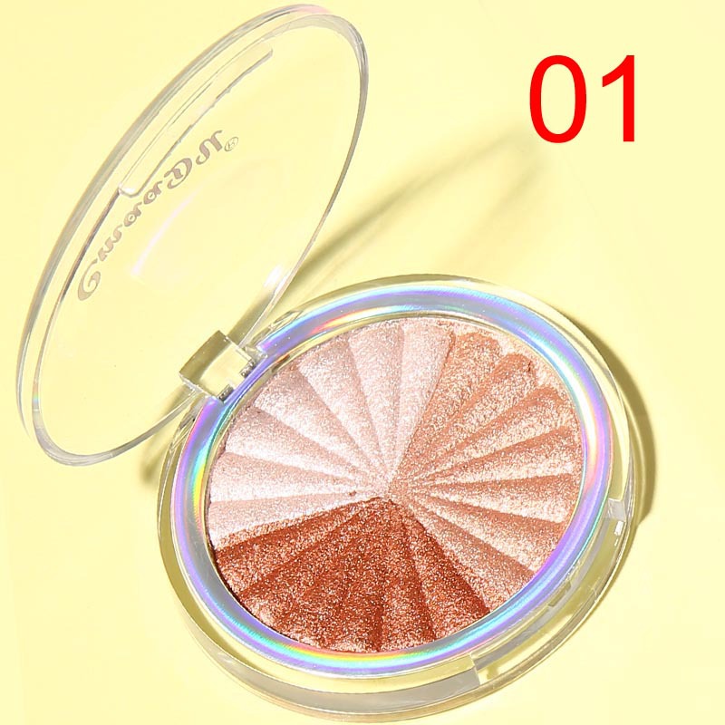 Bronzers poeder make -up Langdurige markeerstift gilter gloed gezicht contouren glinsterende illuminator gembercosmetica