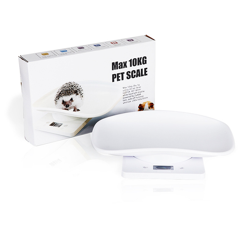 Autres fournitures pour chiens Mini balance pour animaux de compagnie Balance électronique Balance de cuisine Plateau