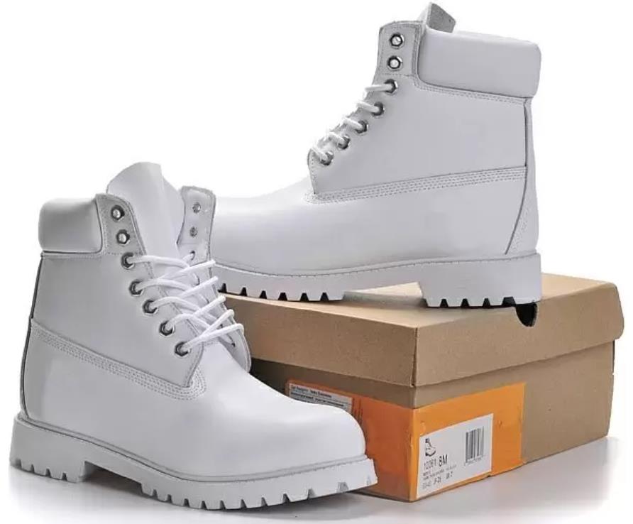 2021 Fashion Timber Boots Designer Men Buty Wysokiej jakości kostka zima wydrążona trójkolorowa praca piesza kowbojskiego