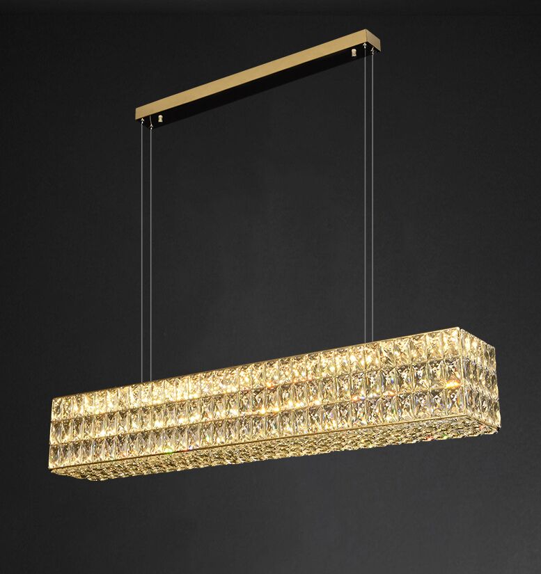 Lustre de cristal de ouro moderno LED LED LUZ LUZ LUZ LUBLEO DE LUMPLA LUBLHO DE LIVRA DE DINA