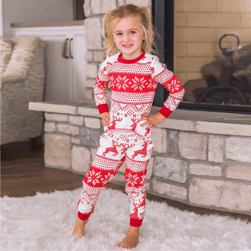 Familie Passende Kleidung Weihnachten Pyjamas Set Mutter Vater Kinder Sohn Passenden Outfits Baby Mädchen Strampler Nachtwäsche Pyjamas