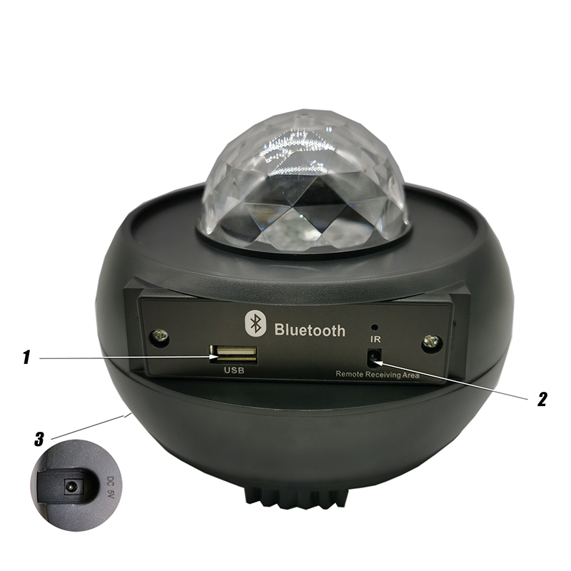 Светодиодные эффекты небесная лазерная лампа звездный проектор океанская волна ночник с Bluetooth-динамиком для дома, украшения комнаты для детей и взрослых7281440