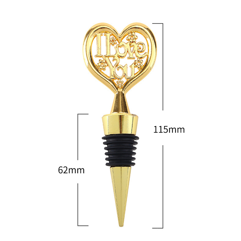 Zinc Alloy Wine Stopper Bar Tool Party Favor Champagne Sealing Stopper Wedding Guest Gift