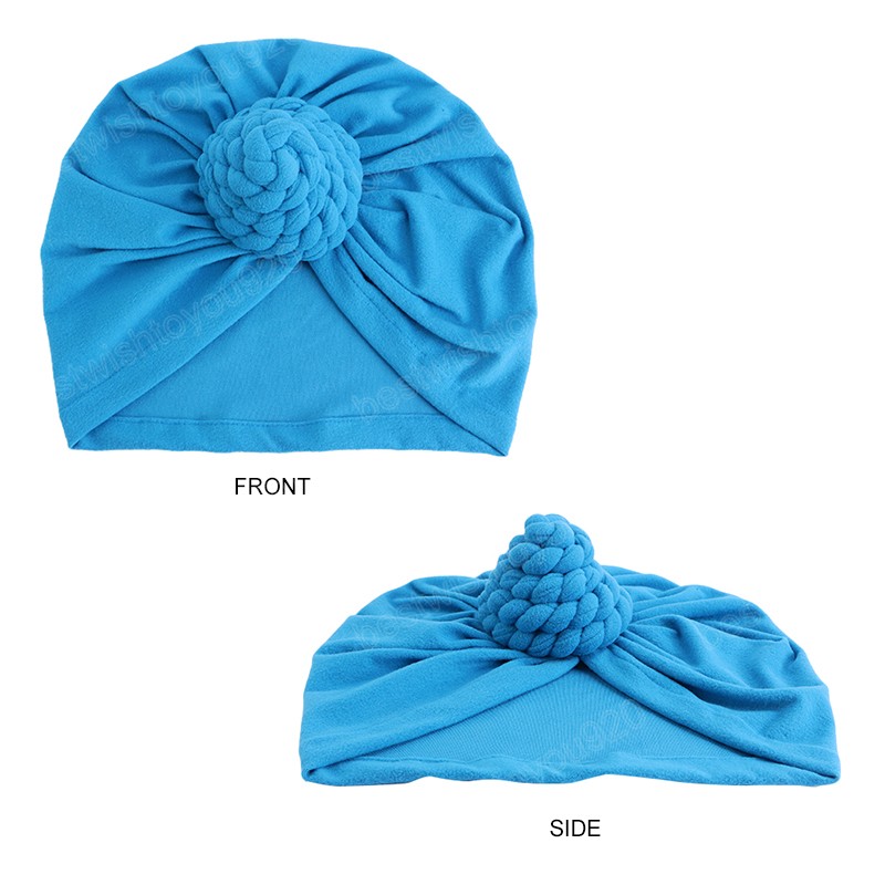 Capo turbante intrecciato Turban Headwrap Solid Colore Hijabs musulmano donne Accessori capelli che chiomiche la cura dei capelli