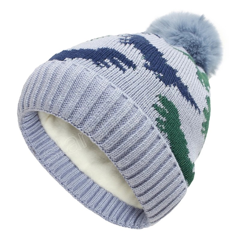 Fashion Crochet Dinosaur Pattern Hats Fantas rec￩m -nascidas luxuosas l￣ de l￣ Caps de l￣ infantil adere￧os fotogr￡ficos