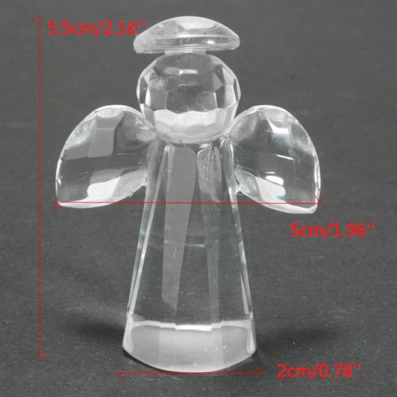 Mariage Baby Shower Favors Figurines D'ange En Cristal Dans Une Boîte Cadeau Enfants Fête D'anniversaire Présent Nouveau-Né Baptême Première Communion Souvenir