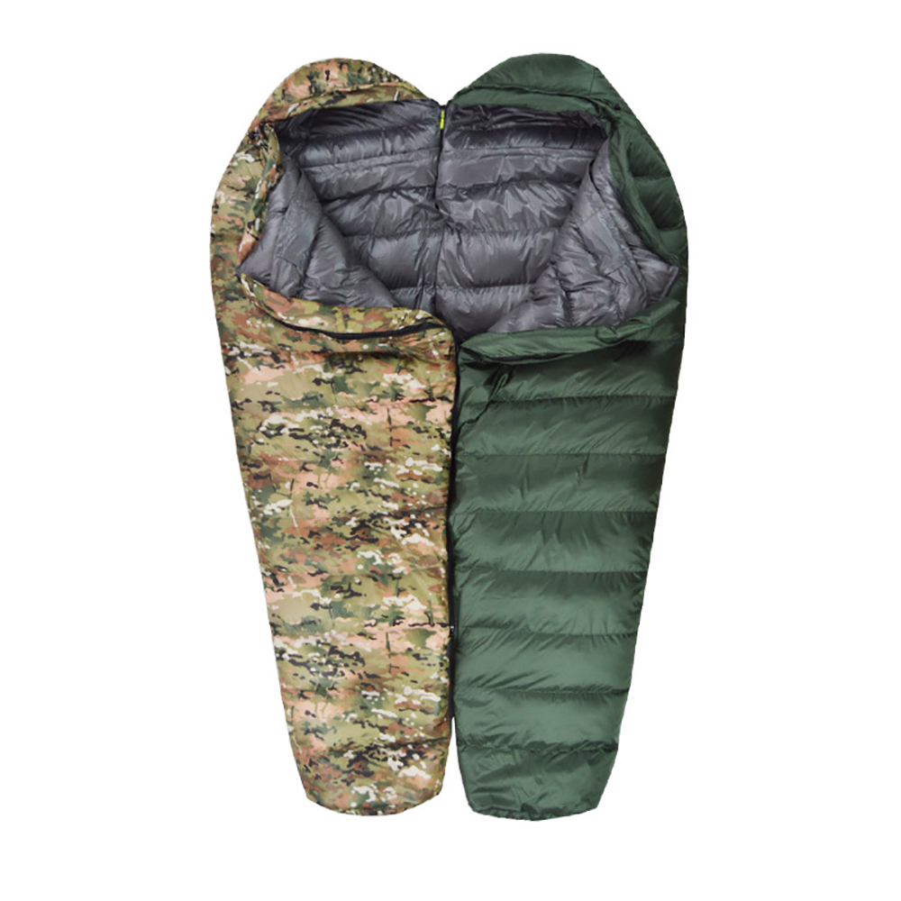 Sleeping Bags Very Warm White Duck Down Filled Adult Mummy Style Bag Fit for Winter Therma 3 Kinds of Thickness Travel Camping 221013