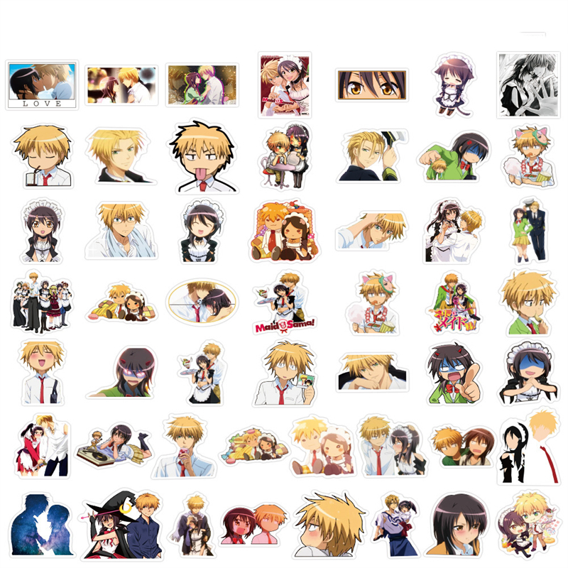 50 PZ anime Maid Sama Adesivi Ayuzawa Misaki usui takumi Graffiti Giocattolo Bambini Skateboard auto Moto Bicicletta Decalcomanie All'ingrosso