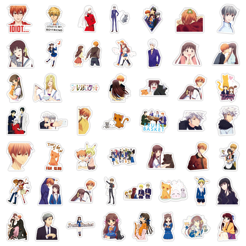 anime Fruits Basket Aufkleber Honda Tohru Graffiti Kinder Spielzeug Skateboard auto Motorrad Fahrrad Aufkleber Aufkleber Großhandel