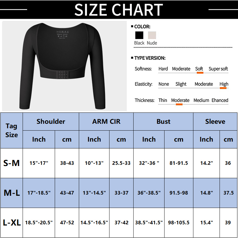 Arm Shaper Oberen Post Schlanker Kompression Ärmeln Haltung Korrektor Tops Shapewear für Frauen Schlankheits Weste 221013