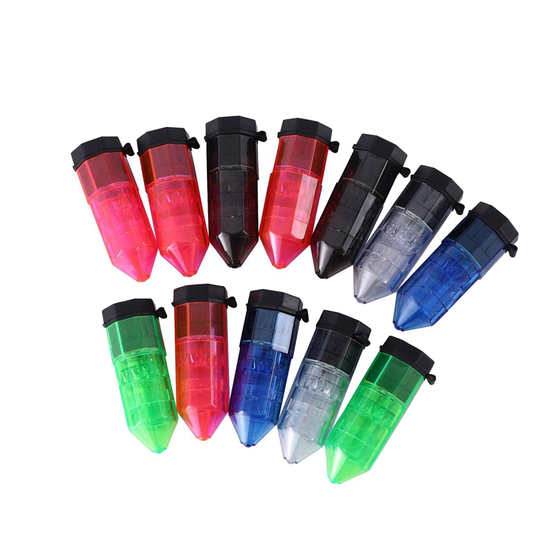 Luchtpen LED Roken kleurrijk plastic multifunctionele droge kruiden tabak maling kruid Miller Grinder Crusher slijpen gehakte hand muller siliconen opbergvoorraad box dhl