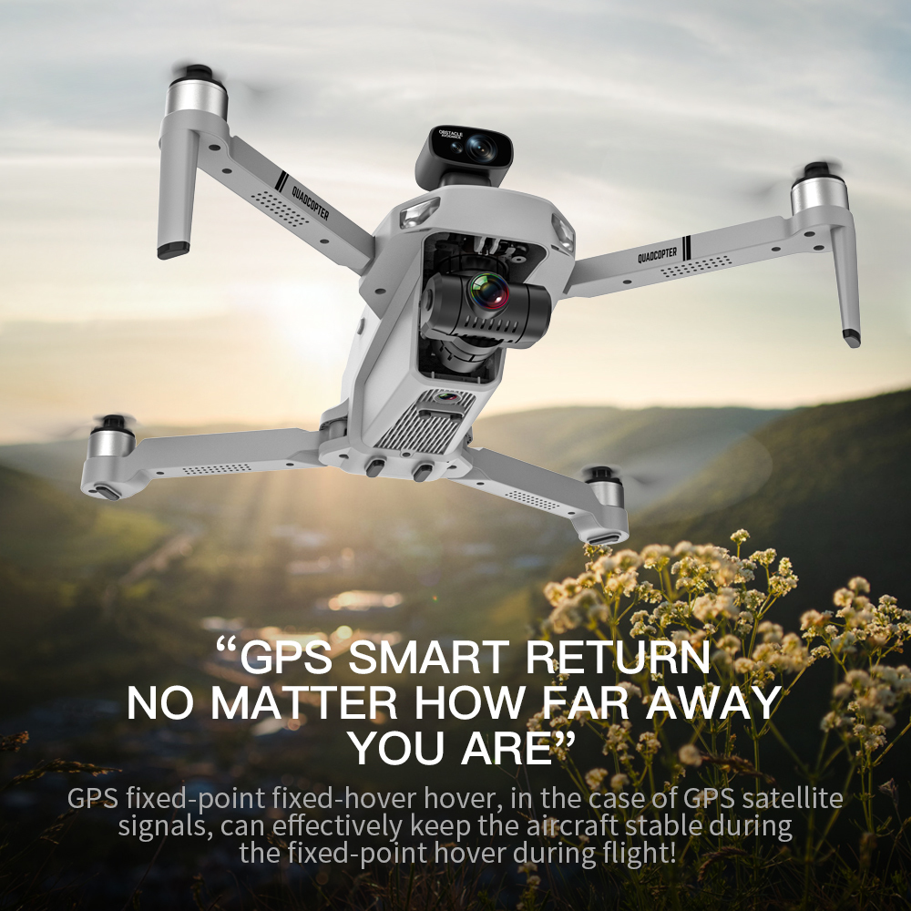 Drones KF102 MAX E 4K Профилькал с HD-камерой 5G Wi-Fi GPS 2-оси по борьбе с тщательными квадрокоптерами бесщеточной квадрокоптер Mini 4K 221014