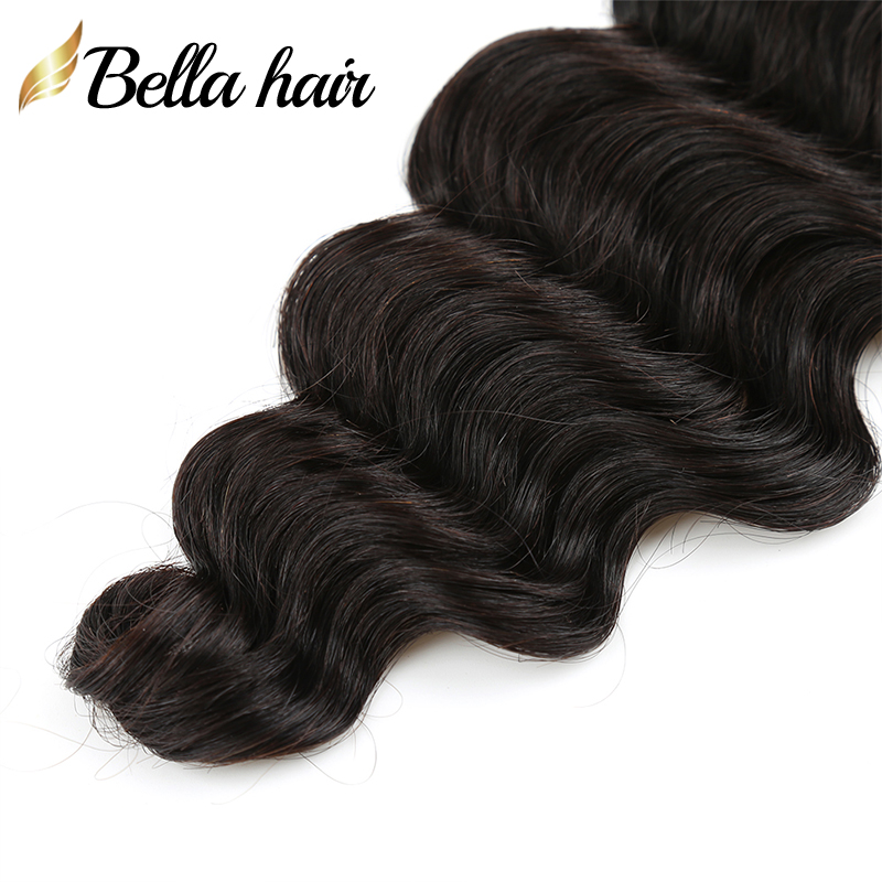 Bande dans les extensions de cheveux humains PU trame bandes de vague d'eau ins Extension de cheveux réels pour les femmes noires couleur naturelle colle Double face Rem8781824