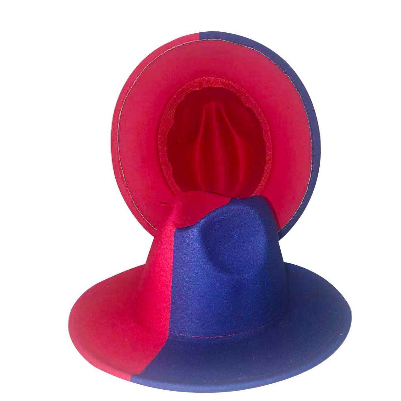 Beanieskull Caps Fedora NIEUW 2022 Nieuwste Twocolor Fashion Spring Unisex Jazz Hat Fedora Dubbleed Spring and Autumn Hat T221017747637