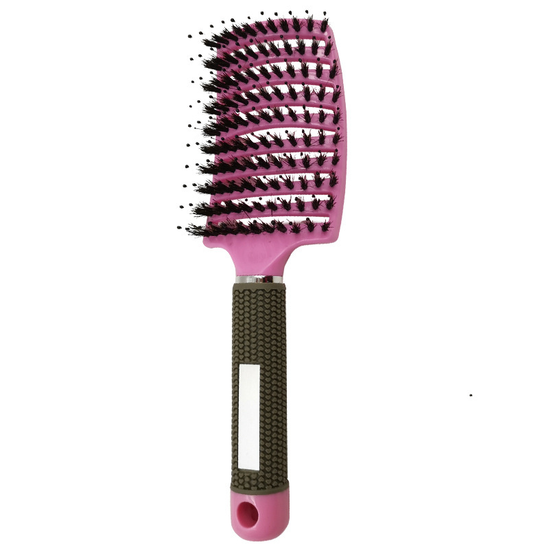 5 renk profesyonel taraklar naylon armatürü saç fırçası yuvarlak detzang kıllar tarak kuaför ıslak kıvırcık detaç saç fırçası