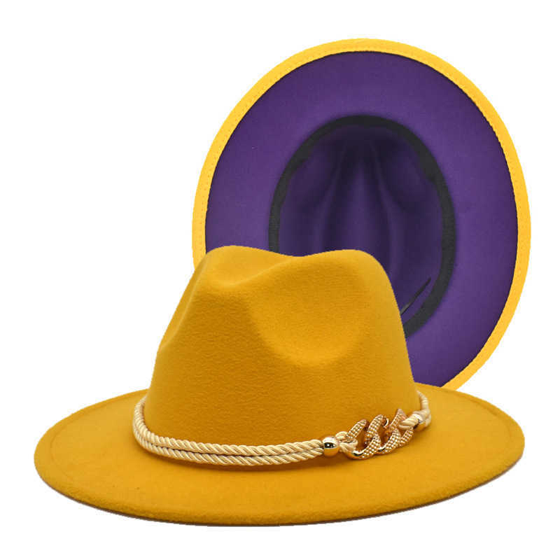 Beanie/Skull Caps Fedoras Wide Brim Hat Panama Felt hatt för manlig jazzhattkyrka toppmössa brittiska kvinnor hattar för män t221013
