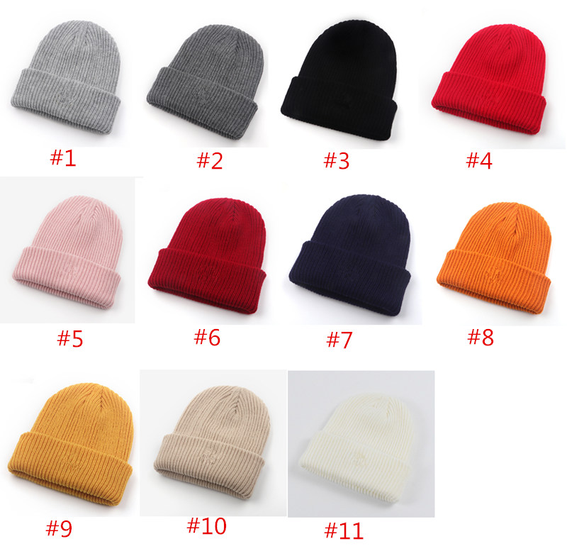 Modebrev stickade hattar vinter m￶ssor unisex m designer skalle kepsar motorhuven m￤n kvinnor tjockare virkning hatt stickning beanie utomhus trendig ￶ron muff xmas