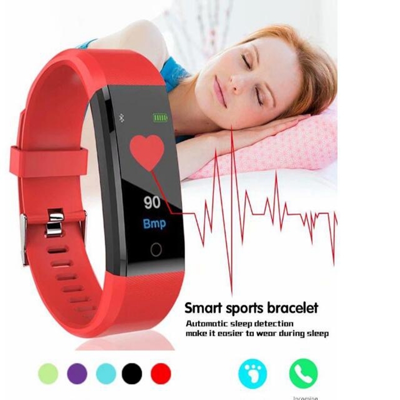 Smart Watches Est Color Screen Smart Sport Armband 115Plus för Android Fit Bit Smart Armband 221013288M5883072