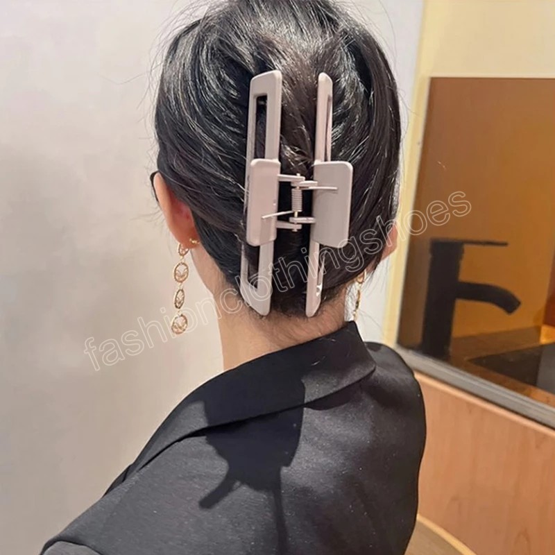 Übergroße Haarklammern, elegante, gefrostete Acryl-Haarspangen, Haarnadeln, Haarspange, Kopfbedeckung für Frauen und Mädchen, Pferdeschwanz-Clip, Haar-Accessoire