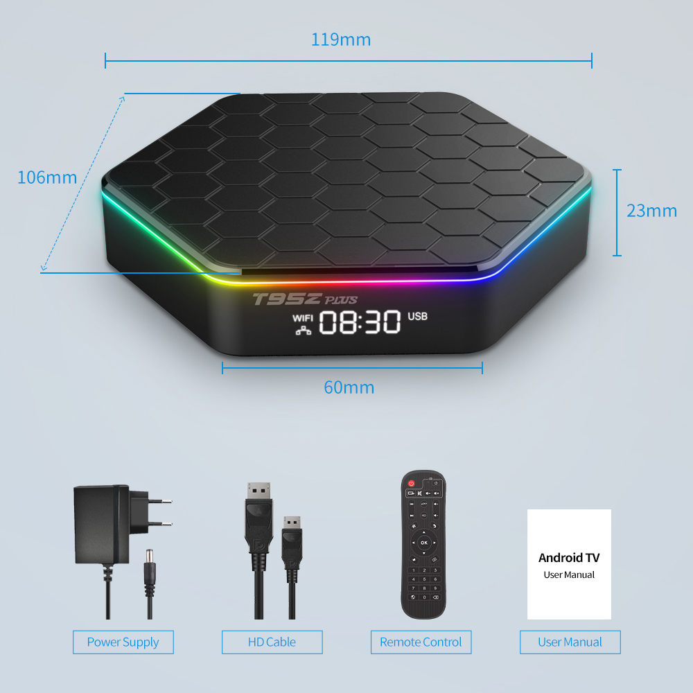 Andere elektronica Set Top Box T95Z PLUS Android 12 TV Box Allwinner H618 6K 24G 5G Wifi6 4GB 64B 32GB 2GB16GB BT50 H265 Global Media Player Receiver 221014